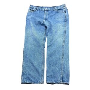 Sears Roebucks Jeans Men 42W 30L Blue Fade Cotton Straight Leg USA VTG